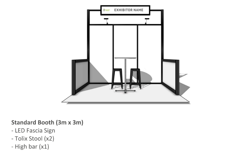 Single display booth
